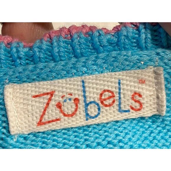 Zubels Baby Knit Mermaid Ocean Sea Sweater Size 6 Colorful Months Artsy - Picture 5 of 7